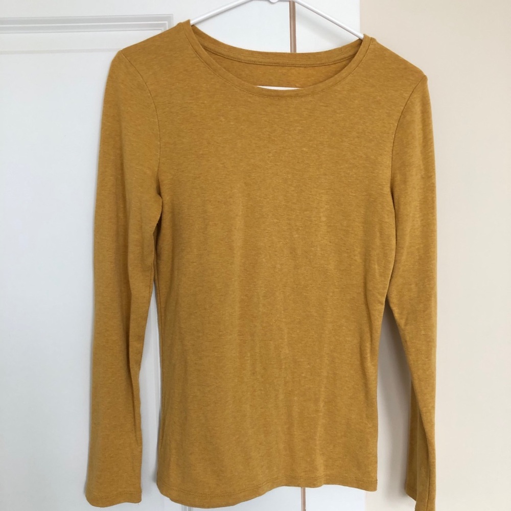 A New Day Mustard Yellow Long Sleeve Tee